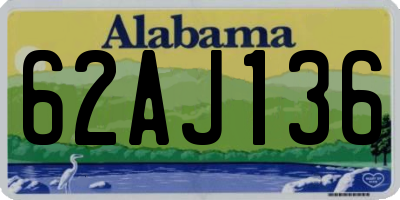 AL license plate 62AJ136