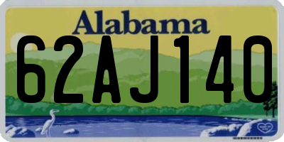 AL license plate 62AJ140