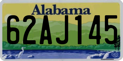 AL license plate 62AJ145