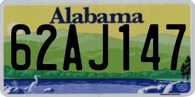 AL license plate 62AJ147
