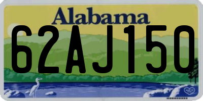 AL license plate 62AJ150
