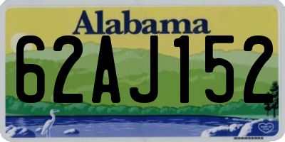 AL license plate 62AJ152