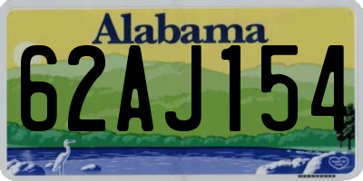 AL license plate 62AJ154
