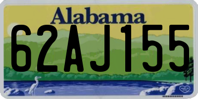 AL license plate 62AJ155