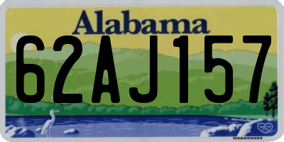 AL license plate 62AJ157