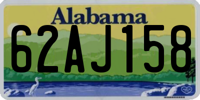 AL license plate 62AJ158