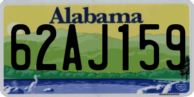 AL license plate 62AJ159