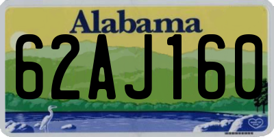 AL license plate 62AJ160