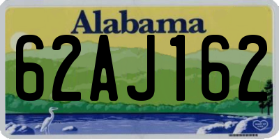 AL license plate 62AJ162