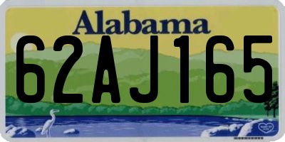 AL license plate 62AJ165