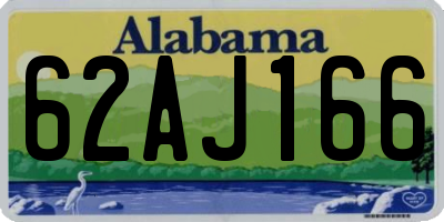 AL license plate 62AJ166