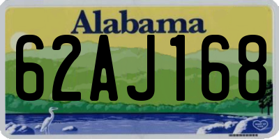 AL license plate 62AJ168