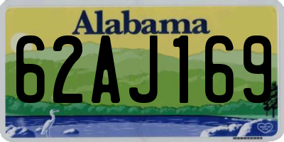 AL license plate 62AJ169