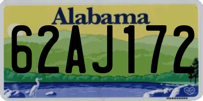 AL license plate 62AJ172