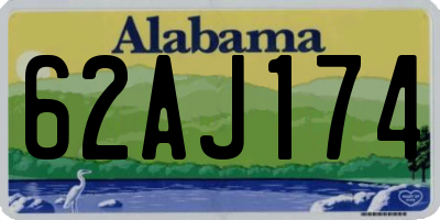 AL license plate 62AJ174