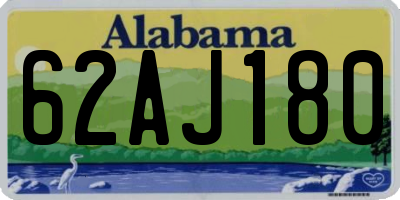 AL license plate 62AJ180