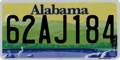 AL license plate 62AJ184