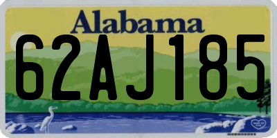 AL license plate 62AJ185