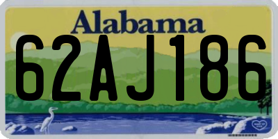 AL license plate 62AJ186