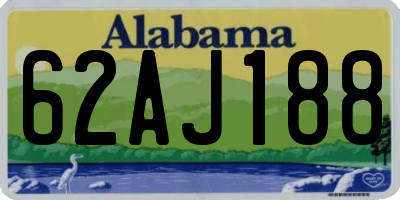 AL license plate 62AJ188