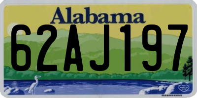AL license plate 62AJ197