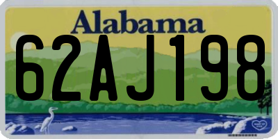 AL license plate 62AJ198