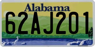 AL license plate 62AJ201