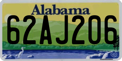 AL license plate 62AJ206