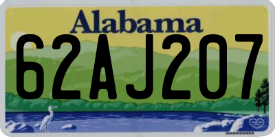 AL license plate 62AJ207
