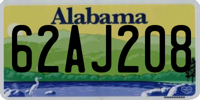 AL license plate 62AJ208