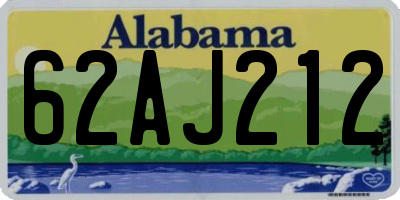 AL license plate 62AJ212