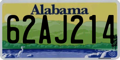 AL license plate 62AJ214