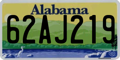 AL license plate 62AJ219