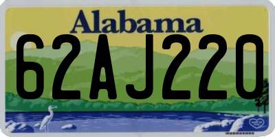 AL license plate 62AJ220