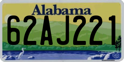 AL license plate 62AJ221