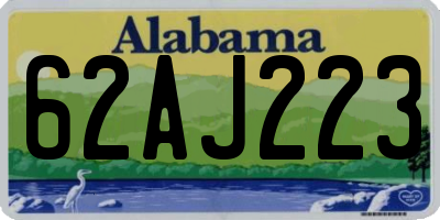 AL license plate 62AJ223