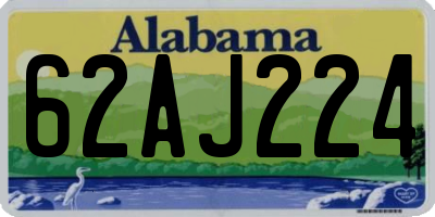 AL license plate 62AJ224