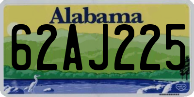 AL license plate 62AJ225