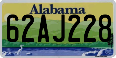 AL license plate 62AJ228