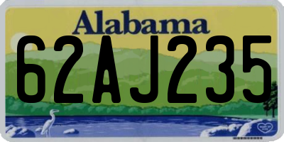 AL license plate 62AJ235