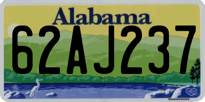 AL license plate 62AJ237
