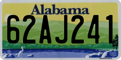 AL license plate 62AJ241
