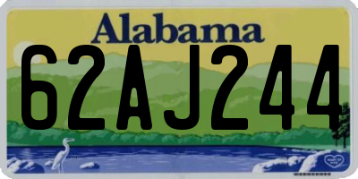 AL license plate 62AJ244