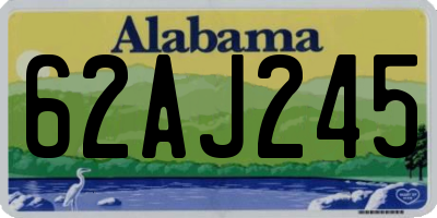 AL license plate 62AJ245