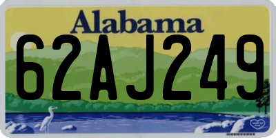AL license plate 62AJ249
