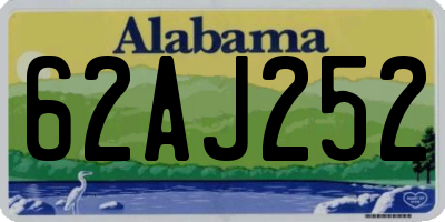AL license plate 62AJ252
