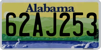 AL license plate 62AJ253