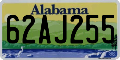 AL license plate 62AJ255