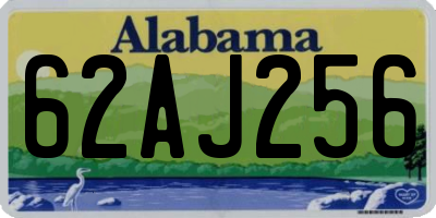 AL license plate 62AJ256