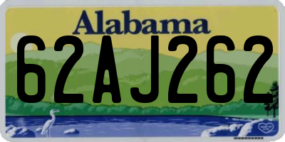 AL license plate 62AJ262
